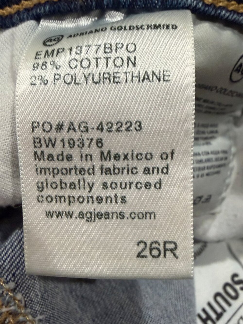 AG Adriano Goldschmied Stevie Ankle Jeans - 26 R - Picture 9 of 9